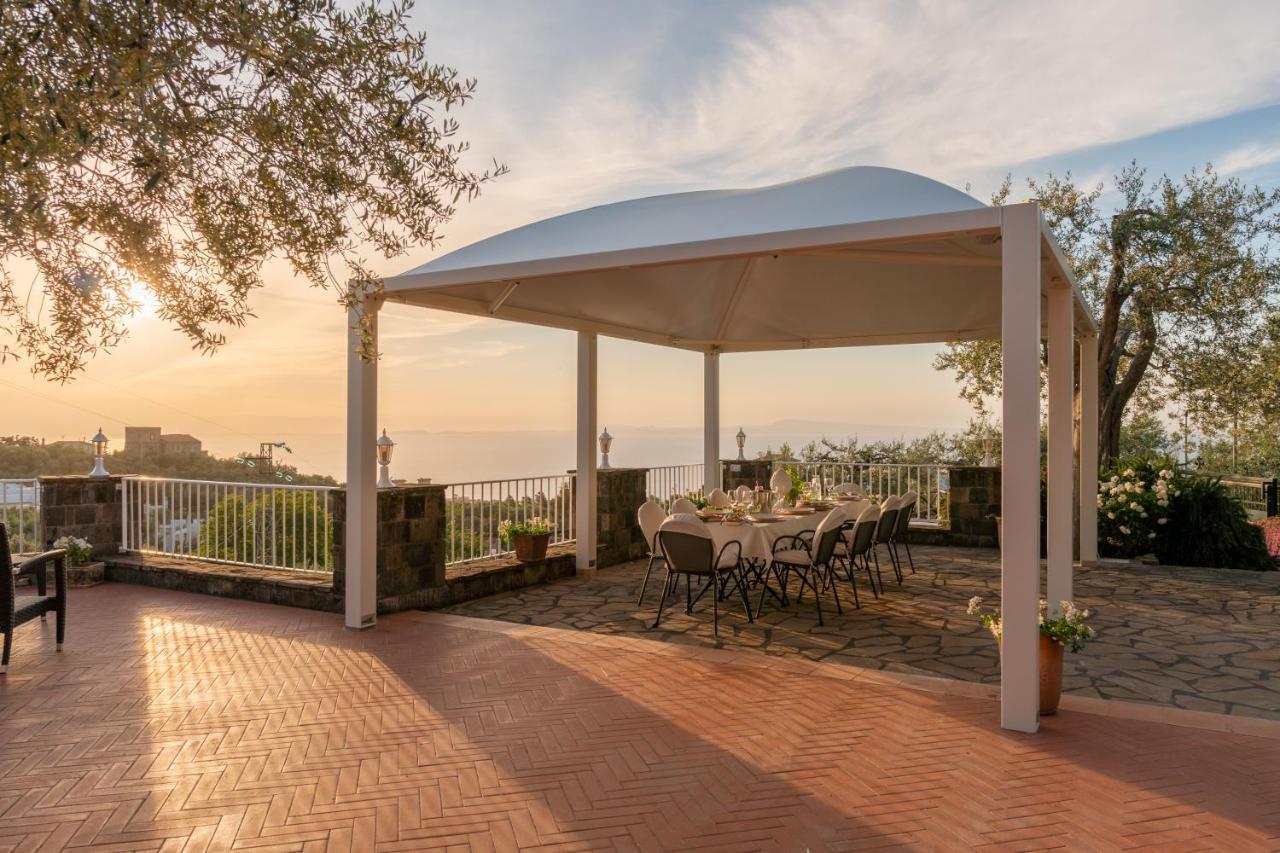 Villa Carolina Sorrento Private Heated Pool And Sea View Exterior foto