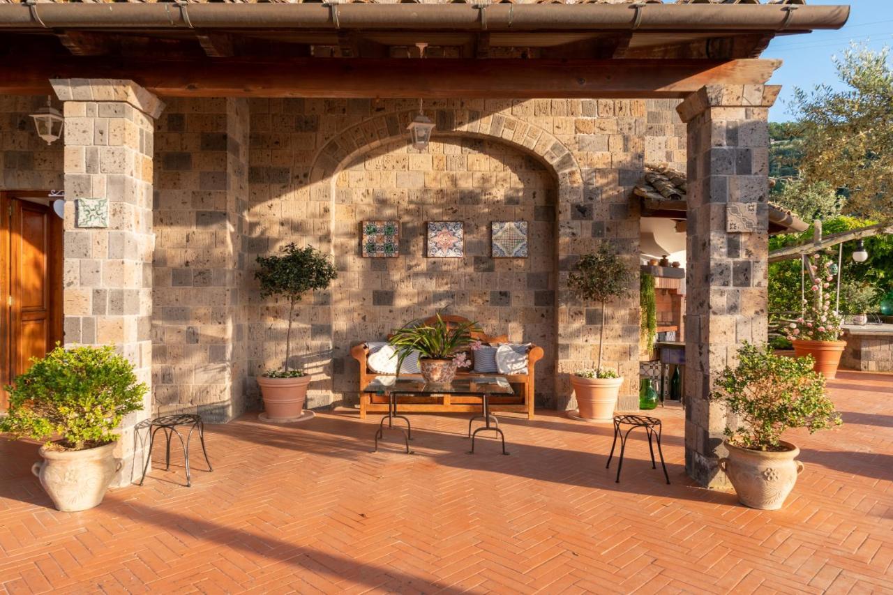 Villa Carolina Sorrento Private Heated Pool And Sea View Exterior foto