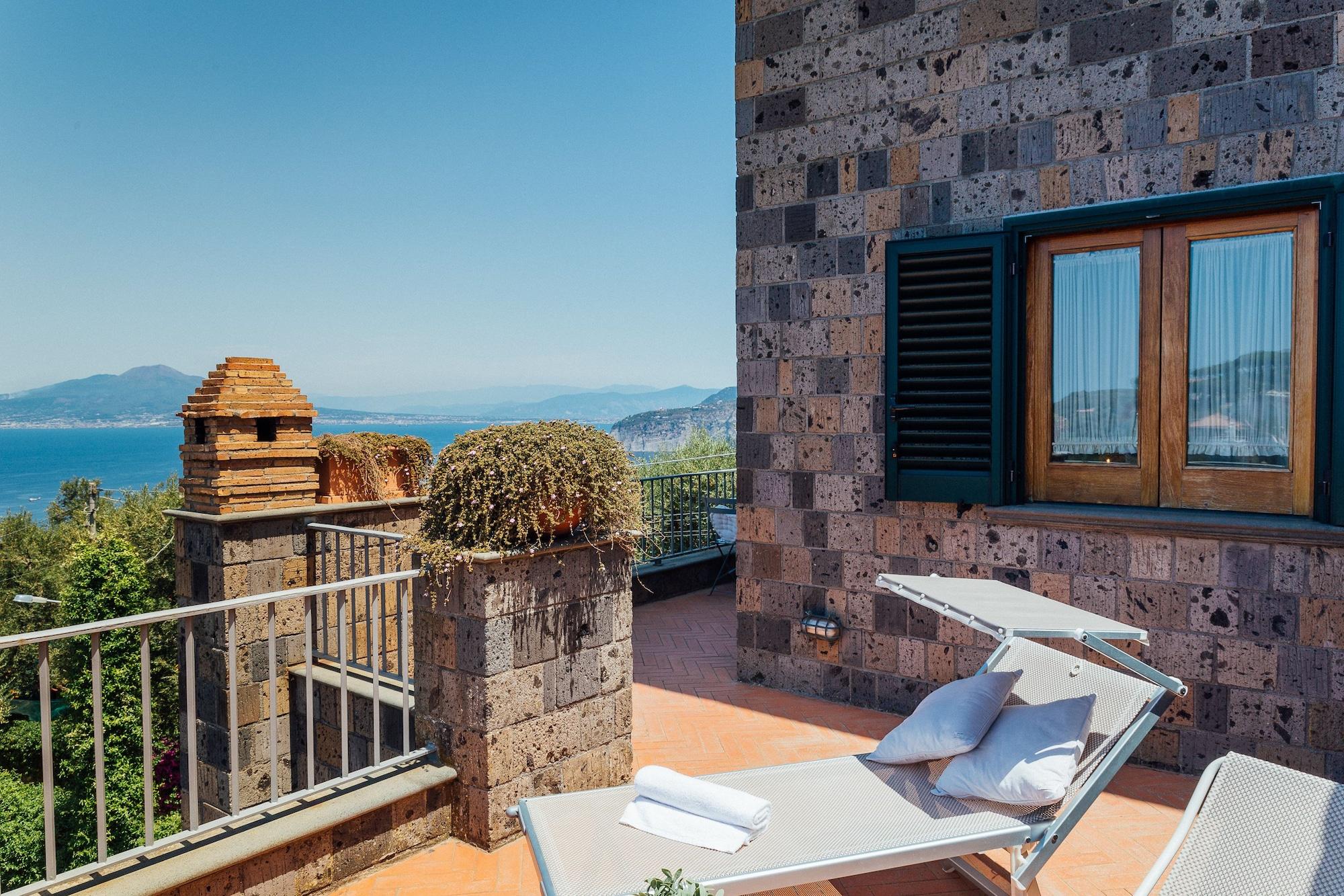 Villa Carolina Sorrento Private Heated Pool And Sea View Exterior foto