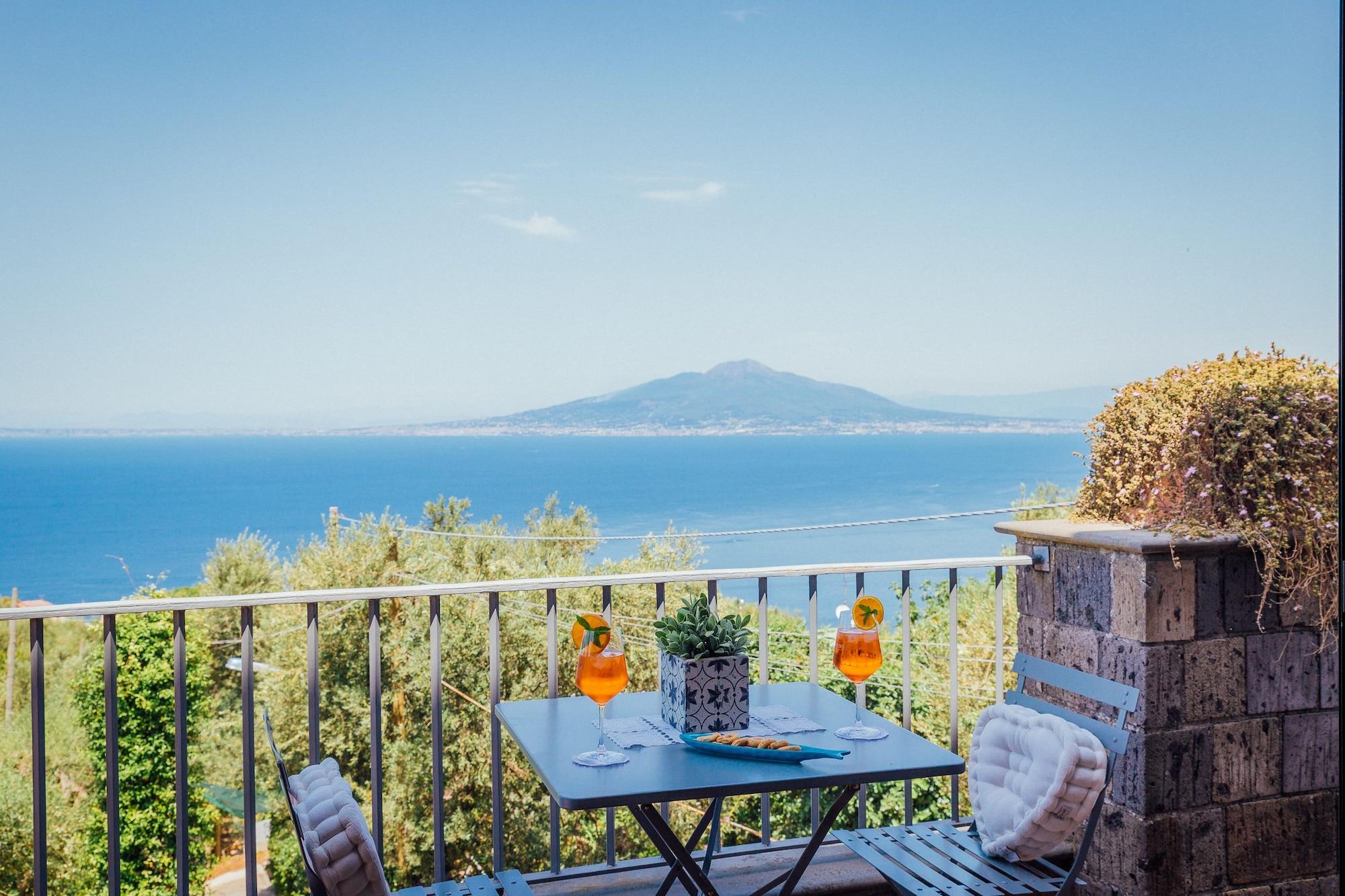 Villa Carolina Sorrento Private Heated Pool And Sea View Exterior foto