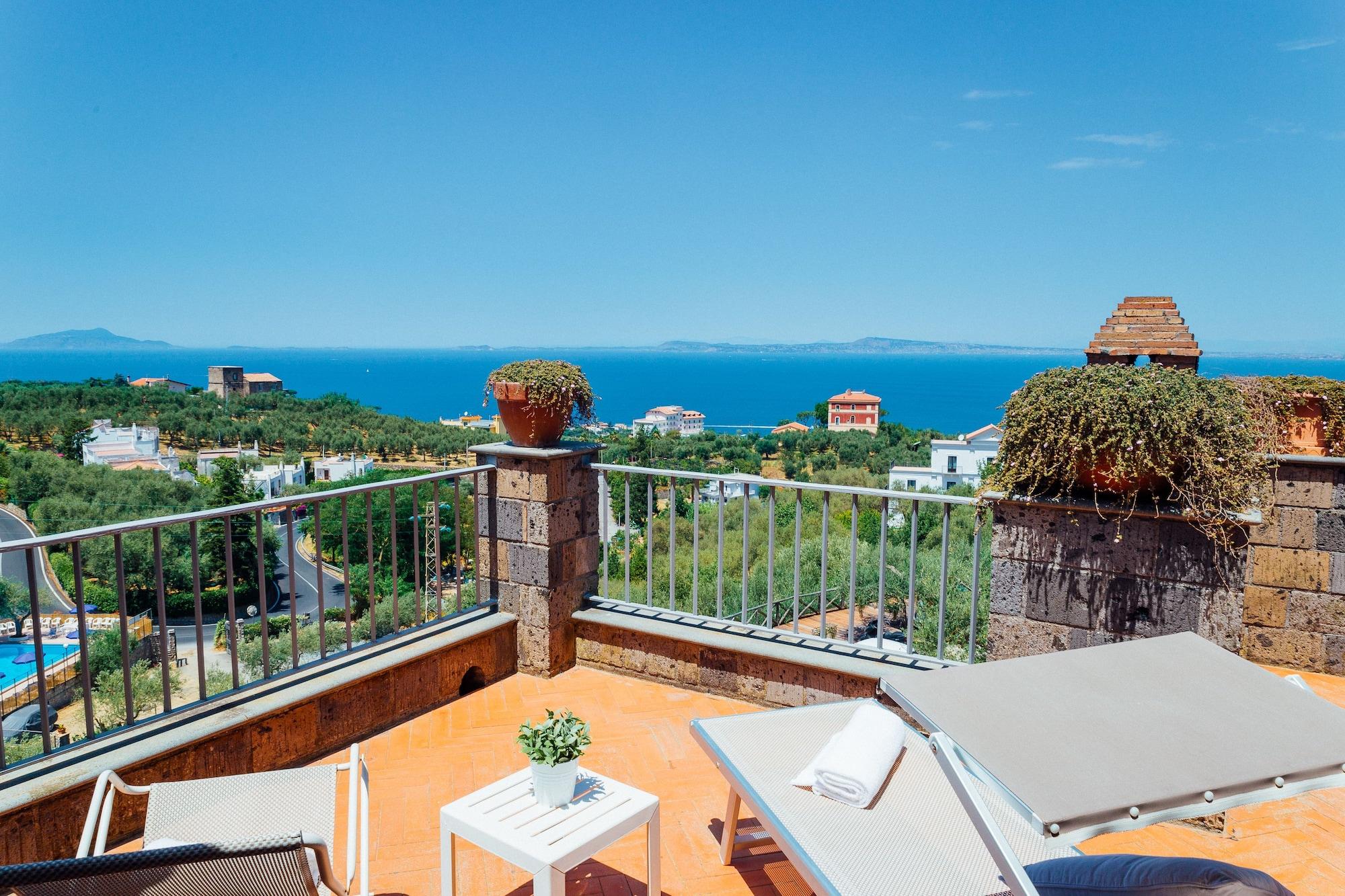 Villa Carolina Sorrento Private Heated Pool And Sea View Exterior foto