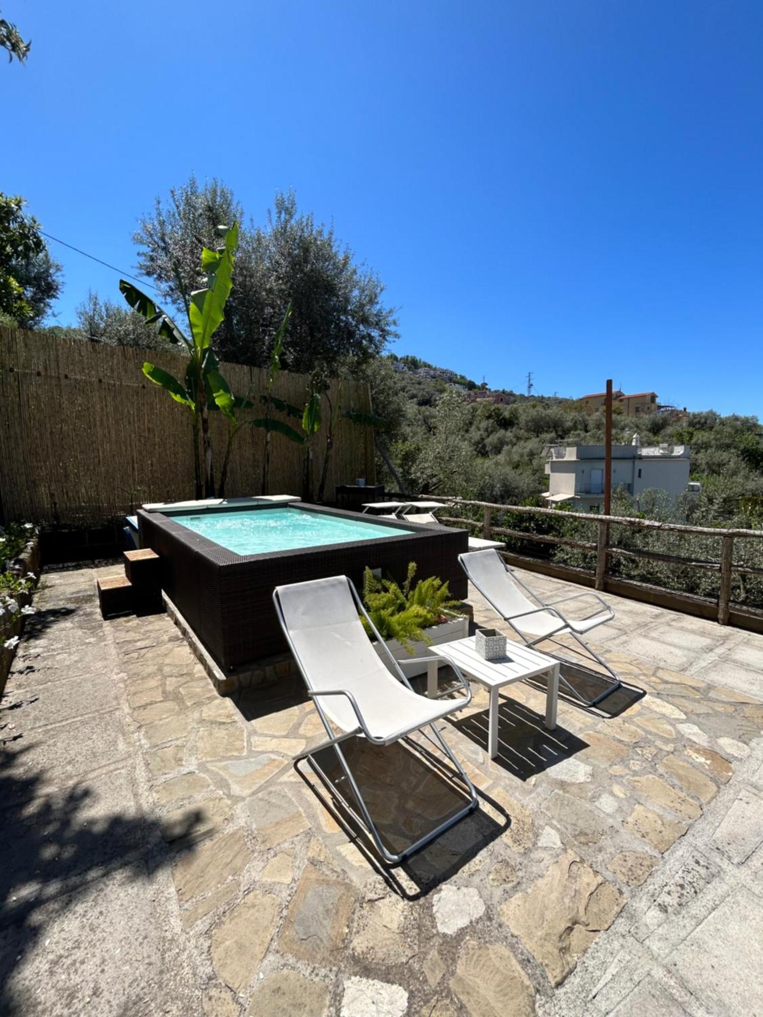 Villa Carolina Sorrento Private Heated Pool And Sea View Exterior foto